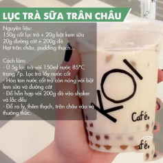 Tổng hợp công thức làm trà sữa và đồ uống ngon từ các quán nổi tiếng