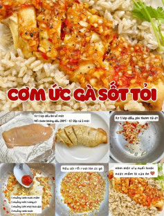 Tổng hợp công thức món ăn từ ức gà: Cơm sốt tỏi, Gà rán healthy, Salad trái cây rau củ, Udon xào