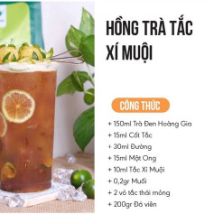 Tổng hợp công thức pha chế Trà Tắc: Hồng Trà, Thái Xanh, Lục Trà Lài và Thái Đỏ