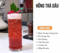 Tổng hợp công thức pha chế trà trái cây: Hồng Trà Dâu, Trà Oolong Xoài, Trà Mãng Cụt Hoa Đậu Biếc và Trà Cam Vàng Kiwi
