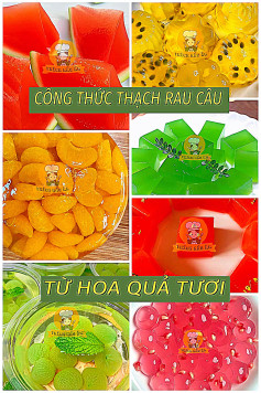 Tổng hợp công thức thạch rau câu từ hoa quả tươi: Dưa chuột, Cà chua, Dưa hấu, Chanh dây