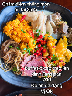 Tổng hợp review các món ăn đặc sắc tại SaPa: Buffet Fansipan, Gà đen kho nấm, Lợn cắp nách quay