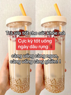 Trà sữa táo đỏ, kỷ tử, hoa hồng và bột báng tốt cho sức khỏe