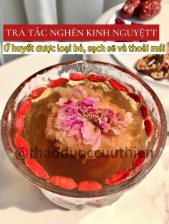 Trà tắc nghẽn kinh nguyệt với táo gai, hồng và đường nâu giúp lưu thông khí huyết