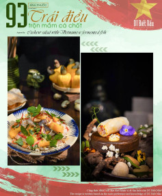 Trái điều trộn mắm cá chốt - Món ăn đặc sản Bình Phước