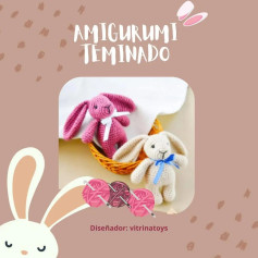 Tutorial Amigurumi Conejo Rosa y Blanco