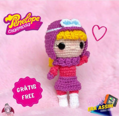 Tutorial Amigurumi Grátis: Penélope Charmosa - Guia Completo de Crochê