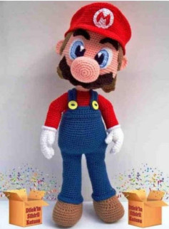 Tutorial crochet paso a paso para hacer amigurumi de Mario Bros, patrón completo con instrucciones en español