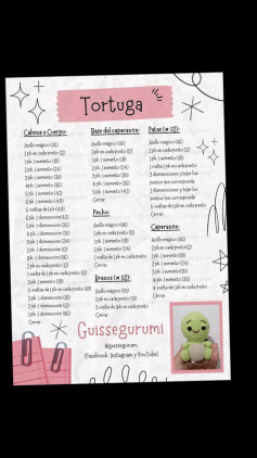 Tutorial de Amigurumi Tortuga Verde