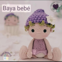 Tutorial Móc Len Búp Bé Baya Bebé Màu Tím