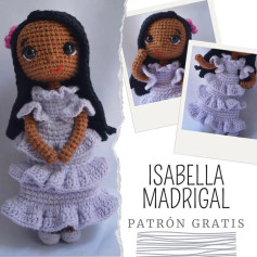 Tutorial Móc Len Búp bê Isabella Madrigal