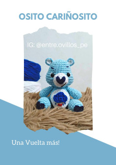 Tutorial Móc Len Gấu Osito Cariñosito Màu Xanh