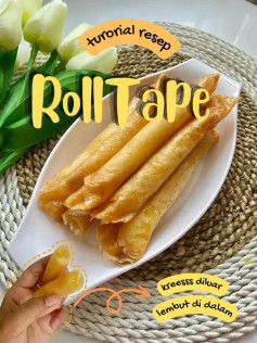 Tutorial Resep Roll Tape: Camar Kriuk Manis Gula Merah