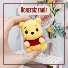 Ücretsiz Winnie the Pooh Amigurumi Örgü Tarifi