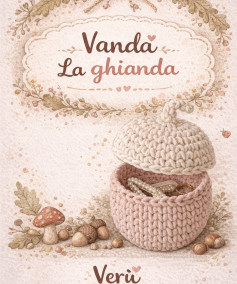 Vanda La ghianda: Mini cestino a forma di ghianda con coperchio rimovibile, ispirato dalla natura