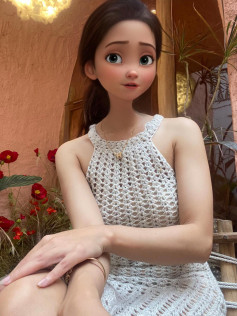 White Crochet Halter Dress Pattern Chart