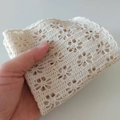 White Lace Crochet Flat Chart Pattern