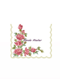 Wild Roses Runner Cross Stitch Pattern Chart by Nanda Atelier