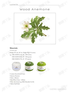 Wood Anemone Crochet Pattern: Materials, Symbols, and Photo Guide