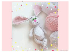 Забавный Зайка: Полная схема вязания амигуруми с описанием материалов и пошаговыми инструкциями