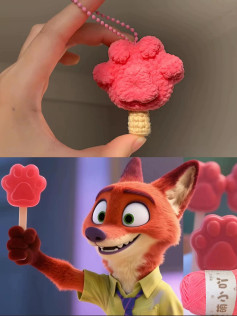 Zootopia Nick Paw Lollipop Crochet Pattern Chart