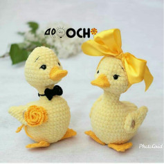 آموزش گام به گام بافتن اردک زرد و نارنجی به روش کروشیت (Amigurumi)