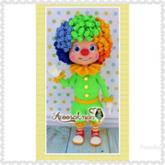 Amigurumi Clown Doll Crochet Pattern Tutorial with Step-by-Step Instructions