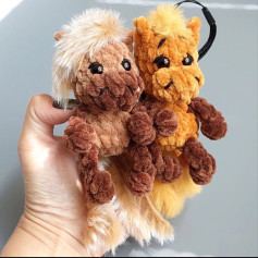 Amigurumi Horse Keychain Pattern by Galina Burlakova