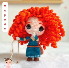 Amigurumi Merida Doll Crochet Pattern: Complete Tutorial for Head, Body, and Dress