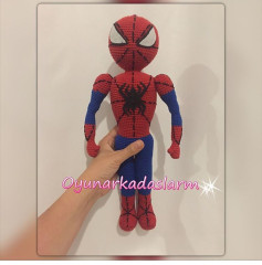 Amigurumi Spider-Man Crochet Pattern: Head and Arm Instructions