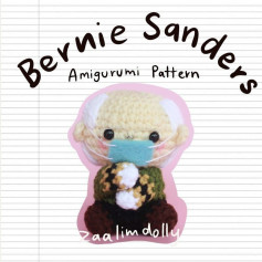 Bernie Sanders Amigurumi Crochet Pattern by Zaalim Dolly