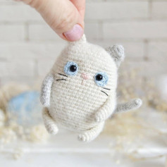 Бесплатное описание амигуруми котик крючком: материалы и схема вязания