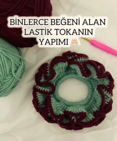 Binlerce Beğeni Alan Lastik Tokanın Yapımı: Yeşil ve Kırmızı Mavi Desenli