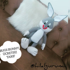 Bugs Bunny Ücretsiz Tarif - Amigurumi Manken Patik Tavşan Örgü Dersleri ve Malzemeler Listesi