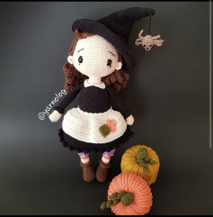 Cadi Ezi - Amigurumi Witch Doll Crochet Pattern