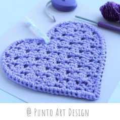 Crochet Heart Patterns Collection: Flat Charts and Finished Projects by Punto Art Design