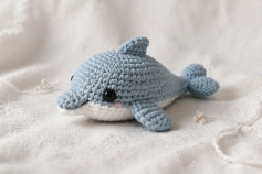 Delphine the Dolphin Amigurumi Crochet Pattern with Instructions and Materials