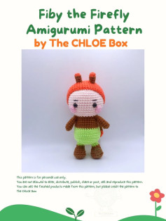 Fiby the Firefly Amigurumi Crochet Pattern by The CHLOE Box