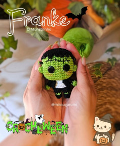 Frankenstein Amigurumi Crochet Pattern: Halloween Monster Doll Tutorial