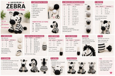 Free Amigurumi Zebra Crochet Pattern: Cute Black and White Doll Tutorial