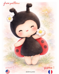 Free Crochet Amigurumi Ladybug Doll Pattern - Part 1 Materials & Intro