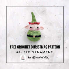 Free Crochet Christmas Pattern #1 - Elf Ornament