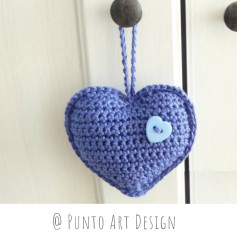Free Crochet Heart Patterns Collection: Amigurumi, Flat Ornament, Headband, and Sweater Charts by Punto Art Design