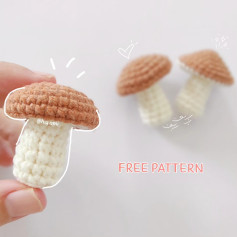 Free Crochet Mushroom Pattern: Cute Mini Amigurumi with US Terms Chart
