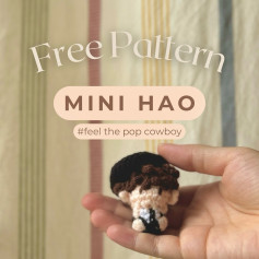Free Crochet Pattern: Mini Hao Amigurumi Doll by PepiBuild