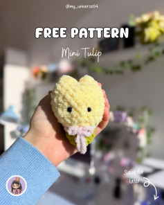 Free Crochet Pattern: Mini Tulip Amigurumi