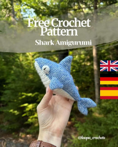 Free Crochet Pattern Shark Amigurumi