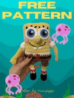 Free Crochet Pattern: Spongebob Squarepants Amigurumi Doll with Full Instructions