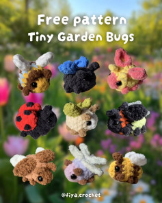 Free Crochet Pattern: Tiny Garden Bugs - Amigurumi Insects Collection