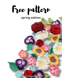 Free Crochet Spring Edition Pattern: Colorful Flowers Tutorial by Tobbys Handcraft